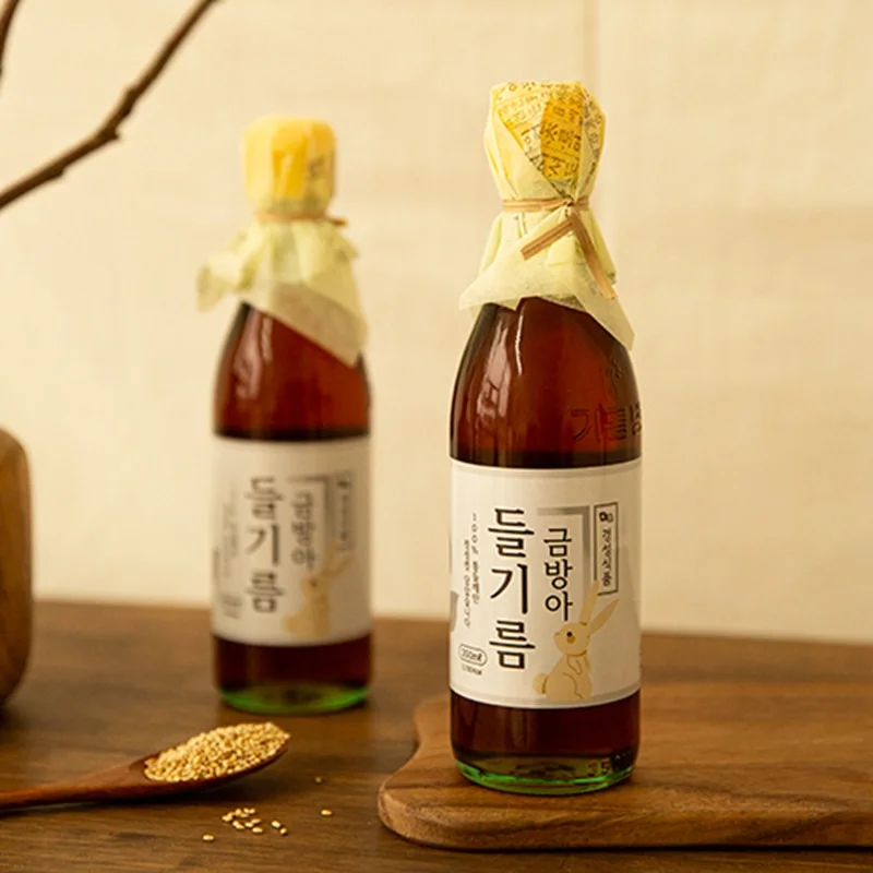 참기름 350ml + 들기름 350ml 저온압착방식