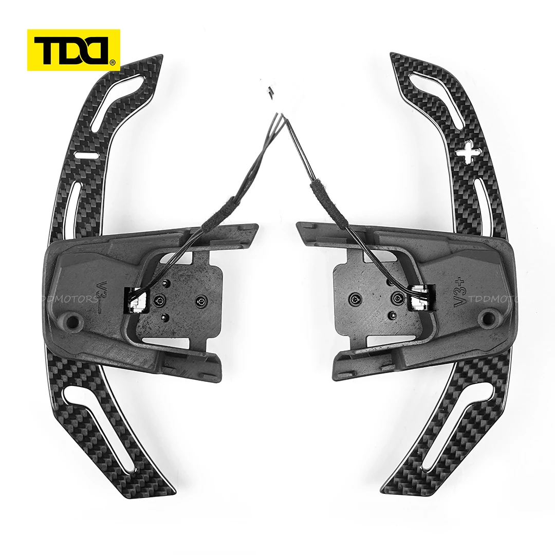 TDD Carbon Fiber Magnetic Paddle Shifters for Volkswagen GTI Golf 7 Golf R MK7/7.5 VW Scirocco Arteon Shift Paddle Extensions image 3