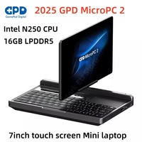 2025 new GPD MicroPC 2 laptop 7inch touch screen Intel N250 16GB LPDDR5 512GB SSD Windows11 WiFi6 BT5.2 Engineer mini laptop