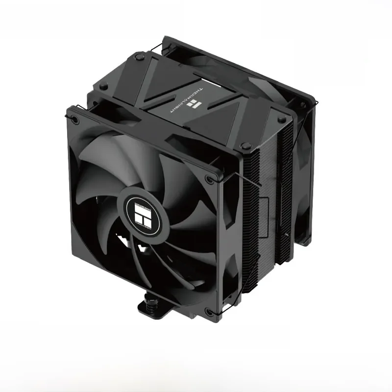 Thermalright BA120 EVO DARK Radiator chłodzony powietrzem CPU, 6 rur cieplnych, pojedyncza wieża, podwójny wentylator, DTPC 245 W, czarna farba nano spray — zdjęcie 2
