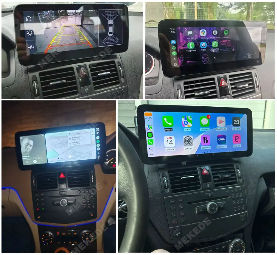 MEKEDE Android 15 10,25" CarPlay Auto für Mercedes-Benz C-Klasse W204 NTG4.0 2008-2010 Autoradio Multimedia-Stereo-Player GPS BT – Detail 7