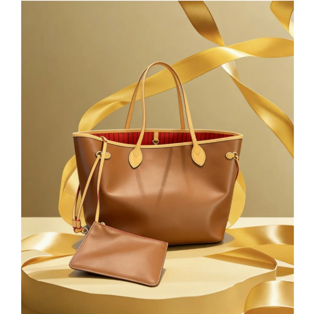 

New Style Size 32×29CM High Quality Women's Fashionable Classic Portable Large-capacity Shopping Bag No Box