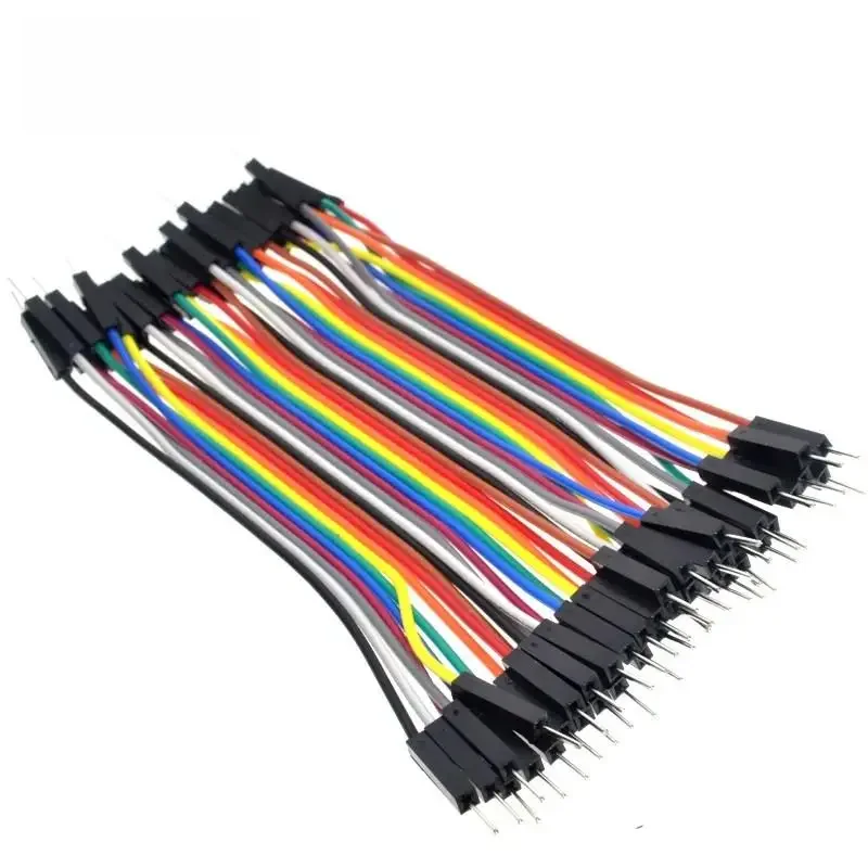 40 sztuk/partia 10cm 2.54mm 1pin męski na męski przewód połączeniowy Dupont kabel dla Arduino — zdjęcie 2