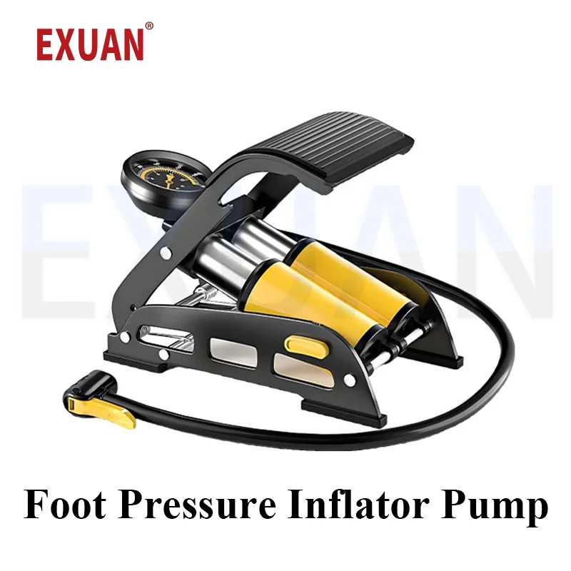 

Ножной насос, портативный велосипедный насос высокого давления, электрический велосипедный мотоциклетный насос, воздушный насос для автомобильных шин, ежедневный велосипедный насос Мотоцикл педальный двухцилиндровый на