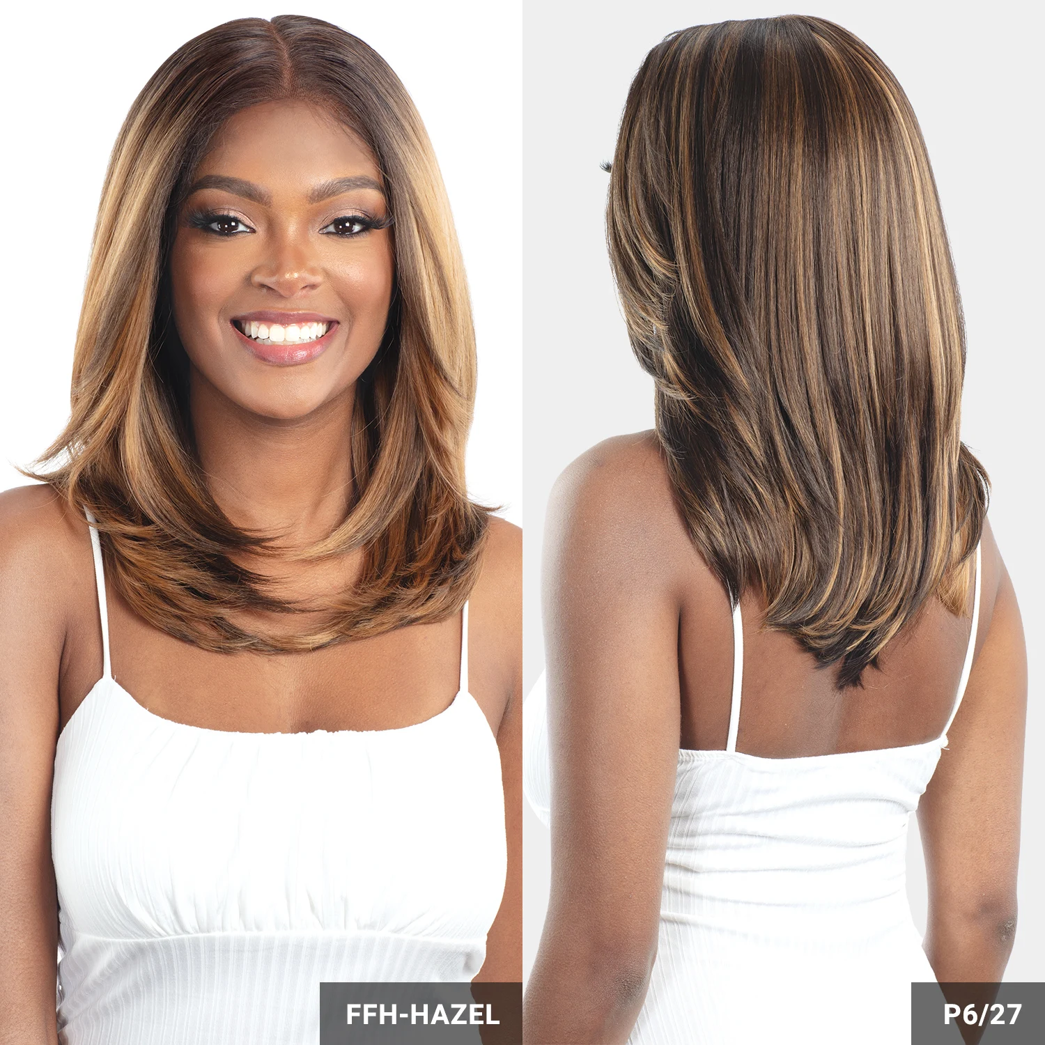 Shake-N-Go HD الدانتيل الباروكة الاصطناعية أمامي انتزاع غلويليس إليسيا