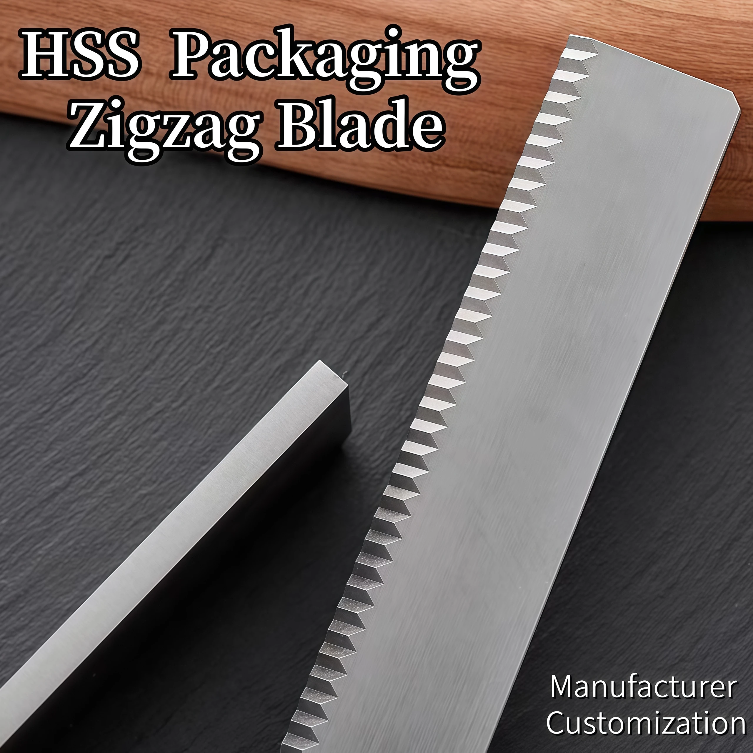 HSS Zigzag Cutting Serrated Blade for Coffee Sachet Candy Pillow Packaging Machine Knife