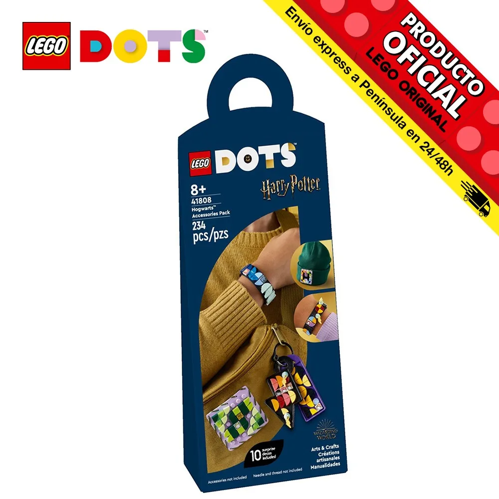 Lego Dots-accessories Pack: Hogwarts, 41808, toys for boys, girls, figure, years, blocks, parts, original, official license, store, gift, bricks, bricks