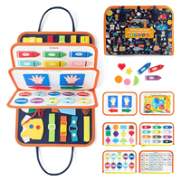 1PC Busy Board for Toddlers, Montessori Sensory Board Buckle Toy,  Educational Activities for Fine Motor Skills Learning Toys
