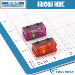 HCNHK Micro Switch Purple Transparent Shell Yellow Green Dot 150 Million Lifespan Black Pink Dot New Original