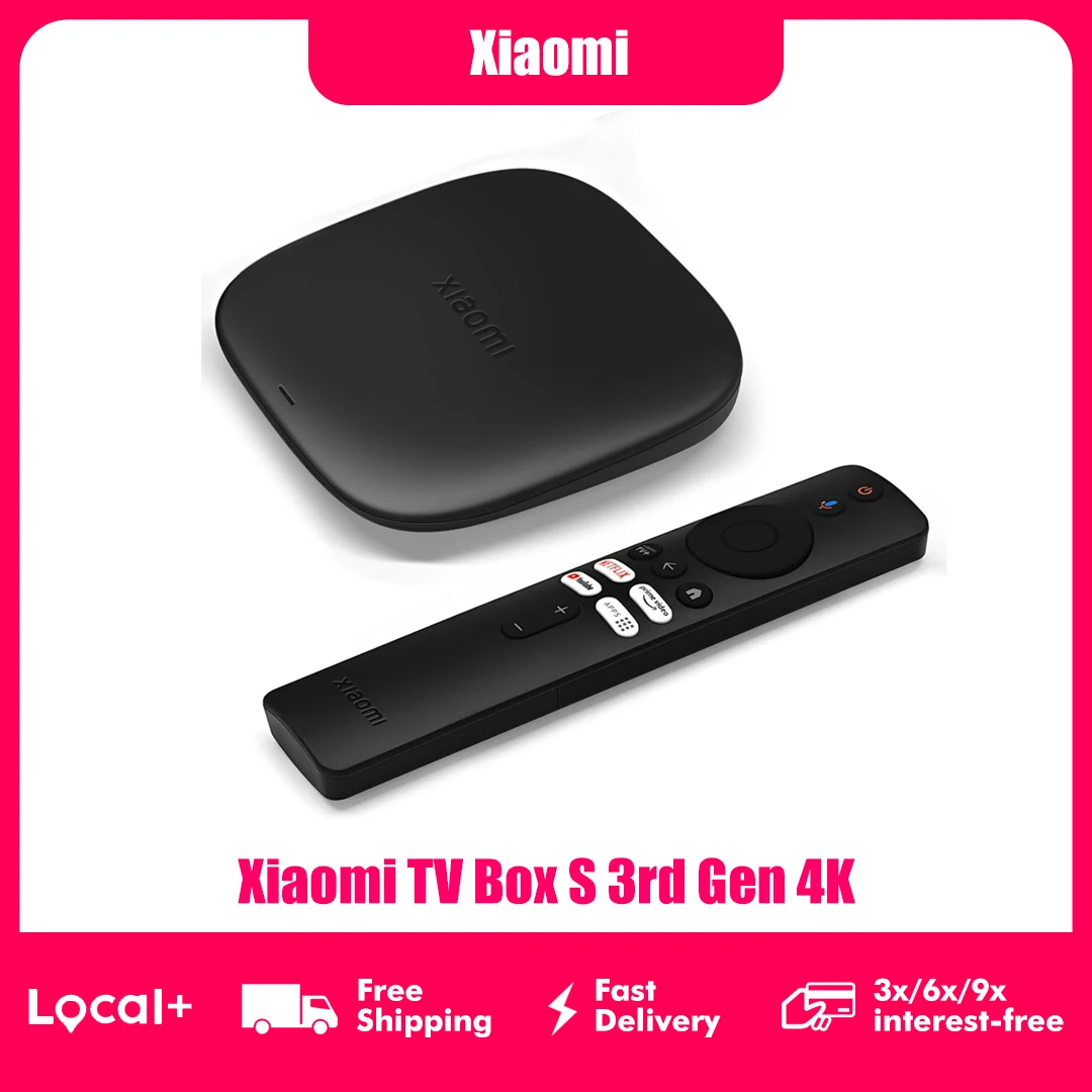 Xiaomi TV Box S 3e generatie 4K Ultra HD 32GB geheugen Smart Top Set Box Android Google TV Dolby Vision HDR10+ DTS-X WiFi 6