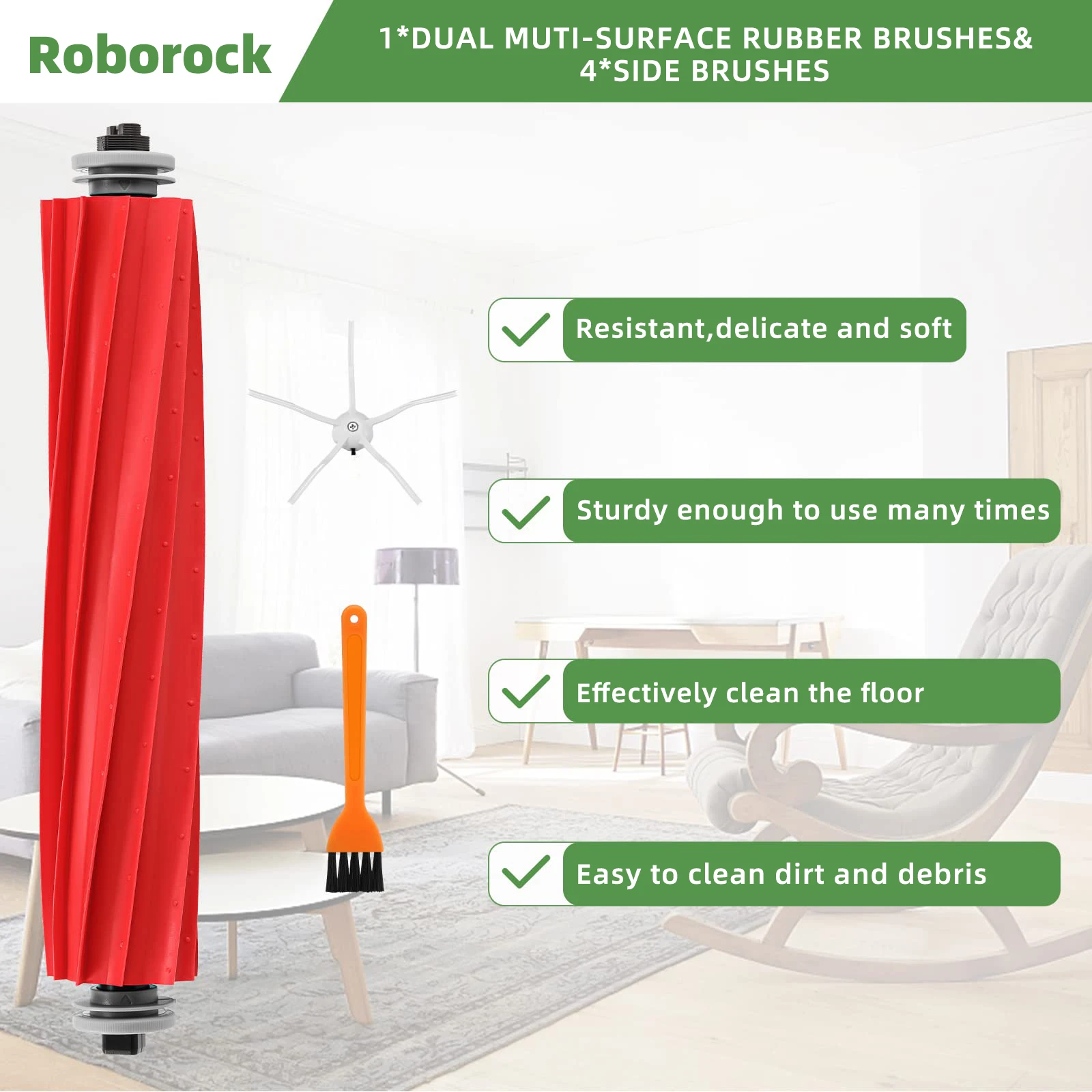 Cocok untuk robot vakum Roborock S7 MaxV Ultra / T7S Plus / S7 / S70 / S75 Tutup Sikat Gulungan Filter Lap Mop Aksesori Suku Cadang