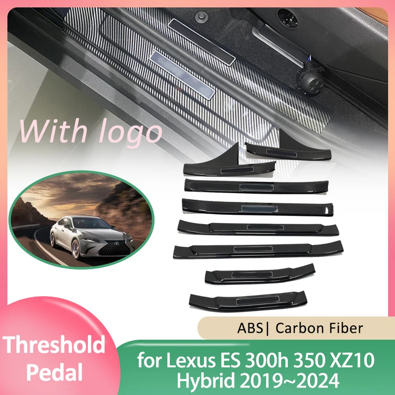 

Door Sill Scuff Plate for Lexus ES 300h 350 XZ10 Hybrid 2019~2024 Guards Welcome Pedal Threshold Trim Strips Cover Accessories