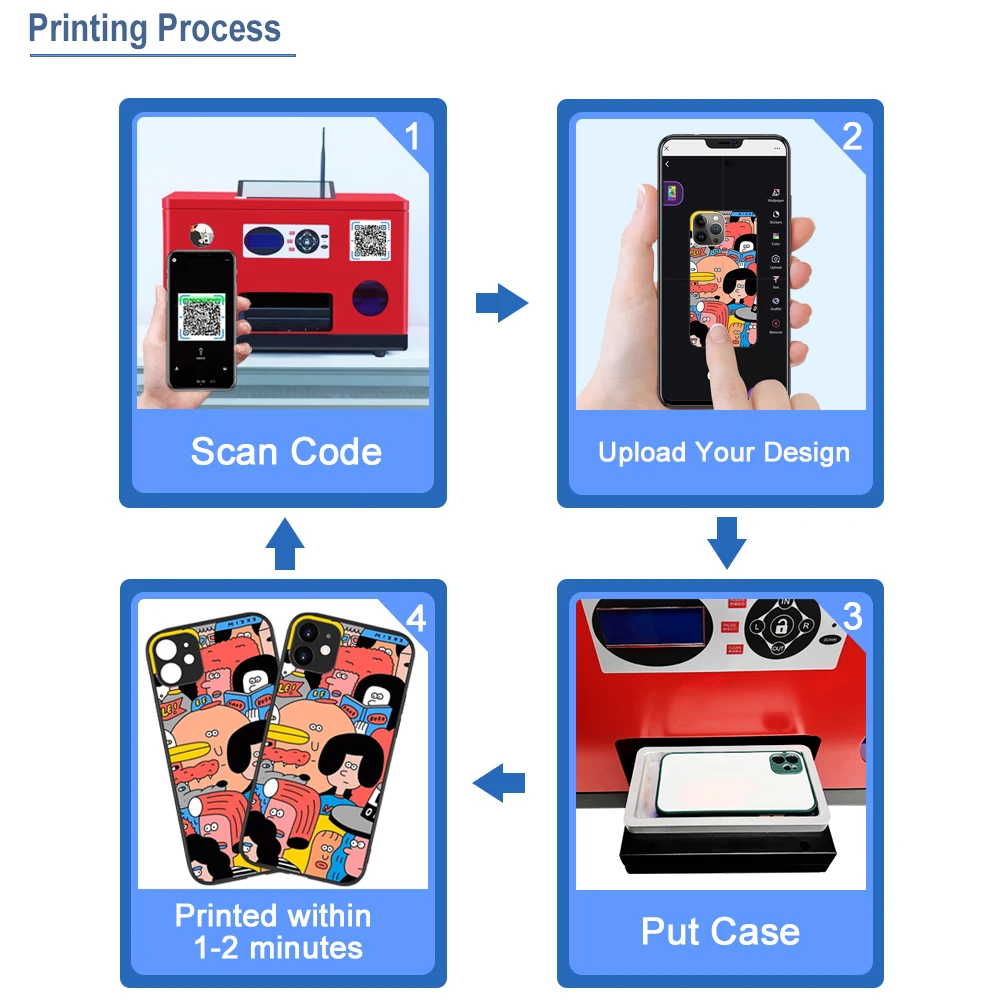 Jetvinner Mobile App Phone Case Printer UV Flatbed Printers Online Custom Cover Printing Machine Small UV Printer For Phone Case