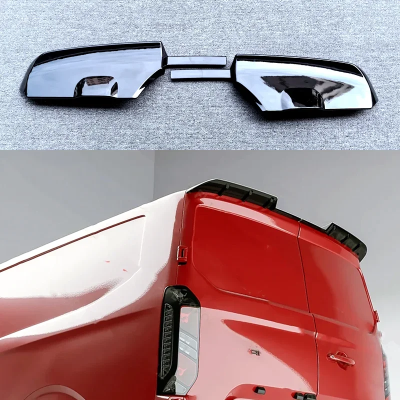 Hoge Kwaliteit Abs Voor Ford Transit Custom Mk2 2023 2024 Spoiler Auto Achterdak Spoilers Glanzend Zwart Look Body Kit - afbeelding 2