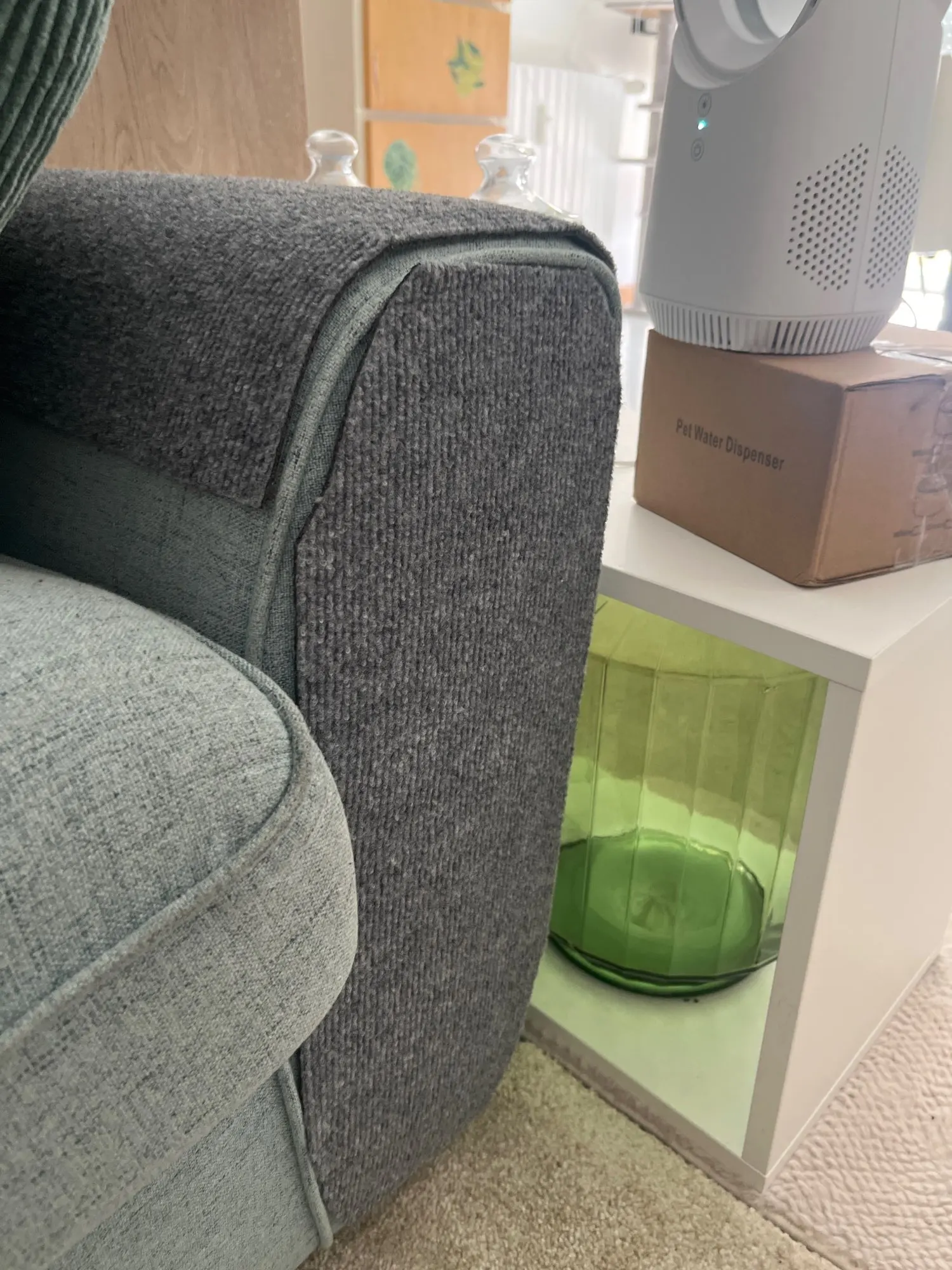 Customer review photo for Self-Adhesive Cat Scratch Furniture Protector