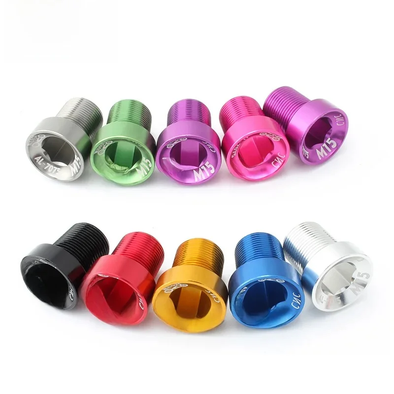 AliExpress MUQZI M15 Crank Fixing Screws Aluminum Alloy Crankset Arm Bolt CNC Crank Cover MTB Road Bike Parts Accessories