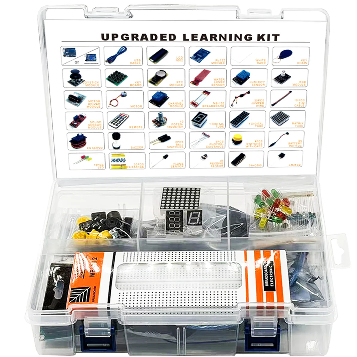 Electronics RFID Starter Kit for Arduino UNO R3 Upgraded board Electronic Moudle Learning Kit Suite With Retail Box