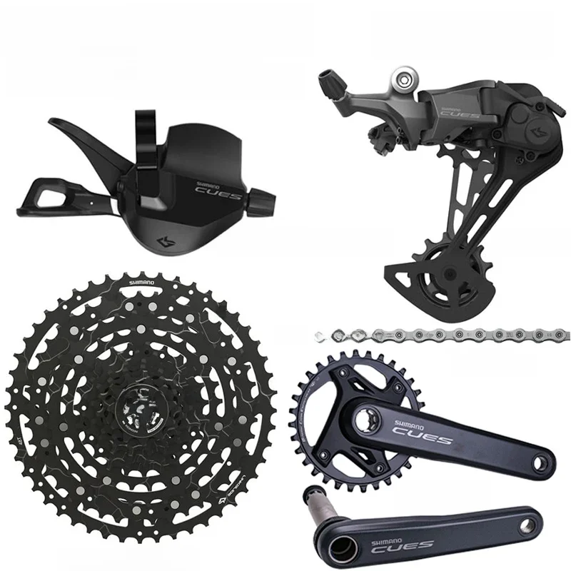 AliExpress Shimano SHIMANO CUES U6000 1X10Speed Groupset Shifter Lever SL-U6000-10R Rear Derailleur SGS CS-LG400-10 48T CN-LG500 Crankset Original