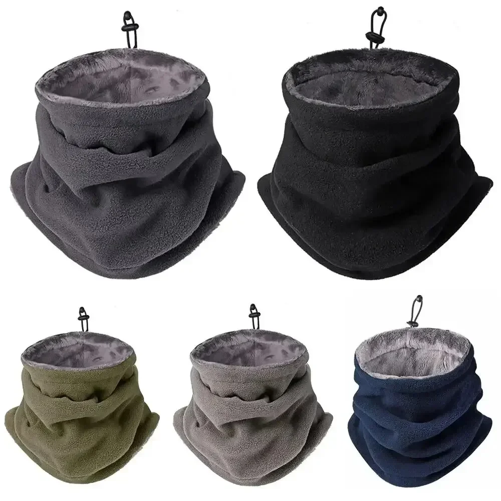 Masque chaud de moto d'hiver pour hommes et femmes, col polaire, écharpe coupe-vent plus chaude pour l'extérieur, Camping, randonnée, cagoule, masque facial de cyclisme