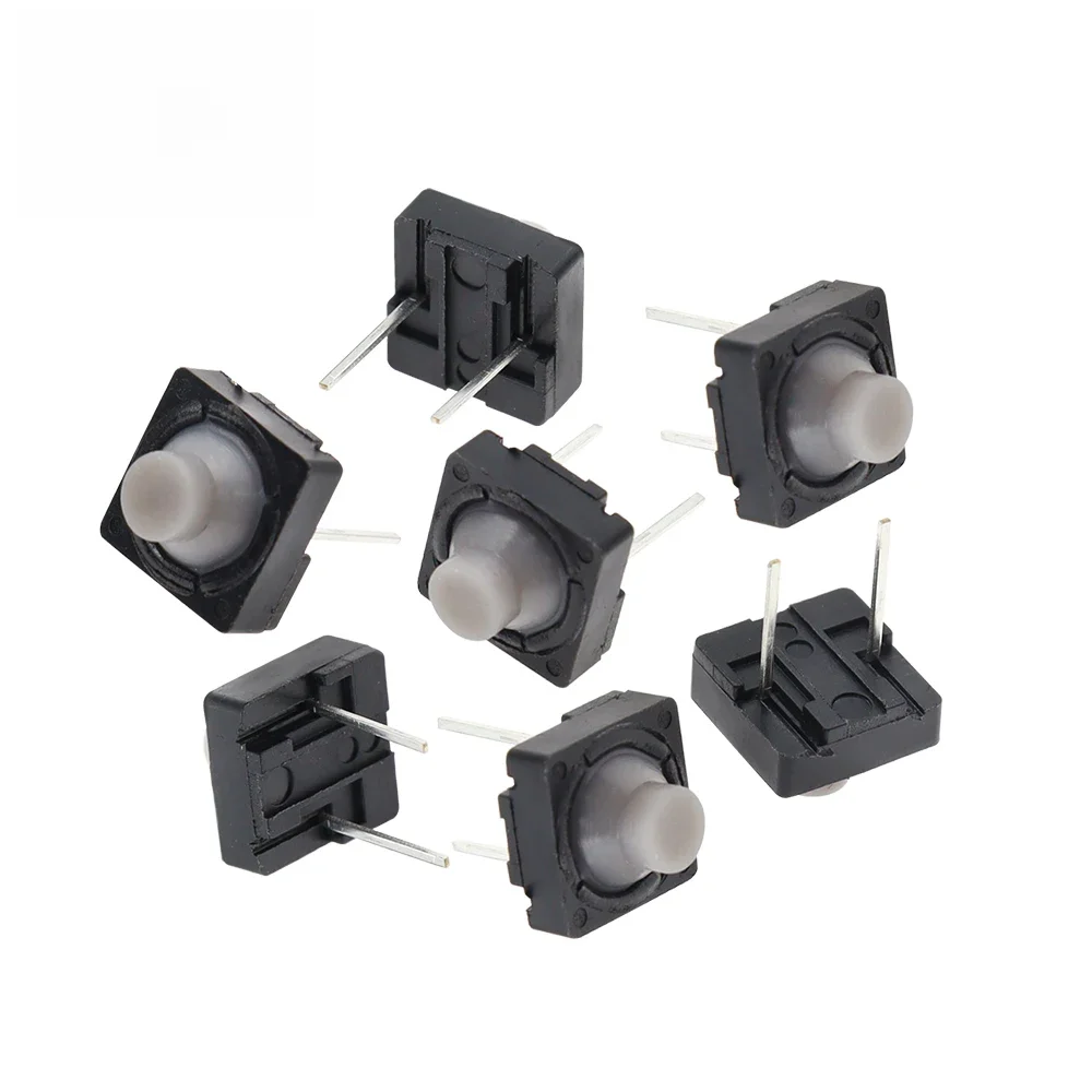100 sztuk dotykowy przełącznik 8*8*5 Pin 5H żel krzemionkowy cichy przycisk 8*8*5MM dwie stopy Pin przewodzący silikonowy guzik przełącznik 2pin 8x8x5mm — zdjęcie 2