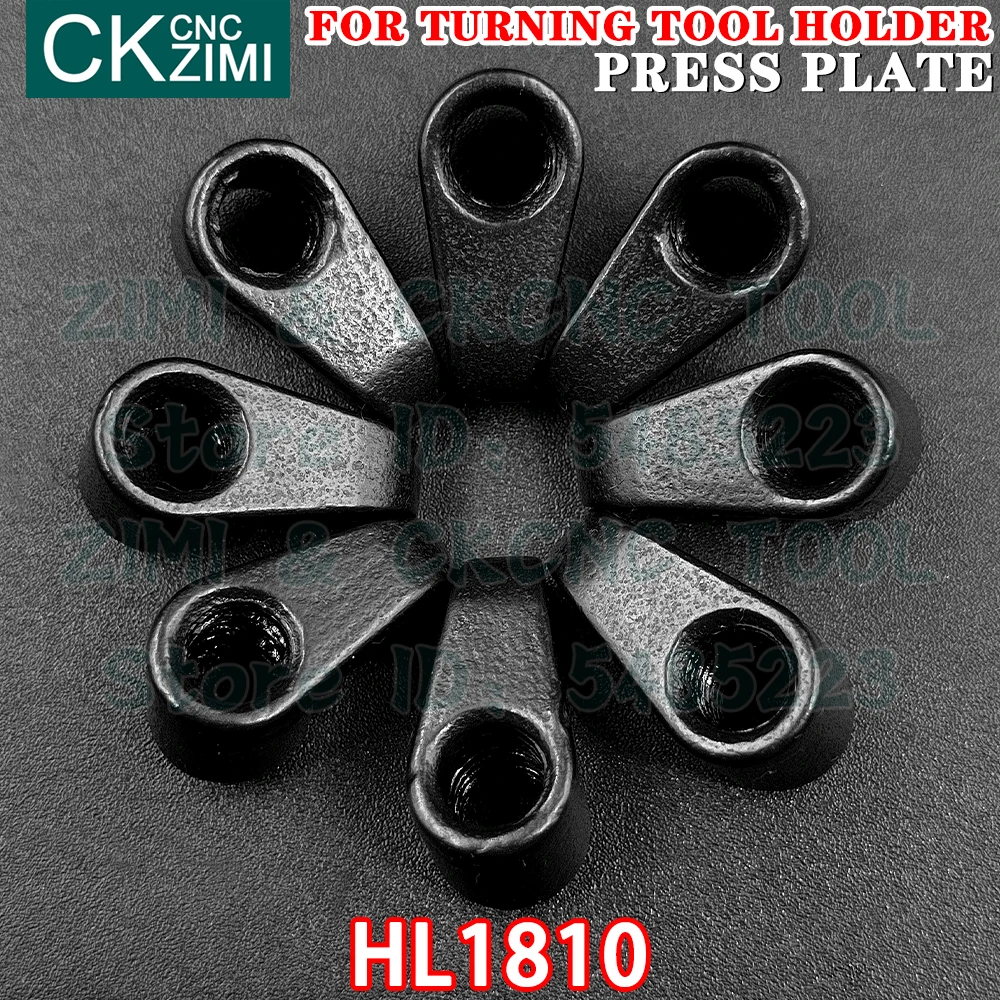 10 stuks HL1810 Drukplaat persplaat CNC metalen draaibank Draaigereedschap accessoires onderdeel Voor externe draaigereedschaphouder CNC-gereedschappen messenbalk Drukplaat