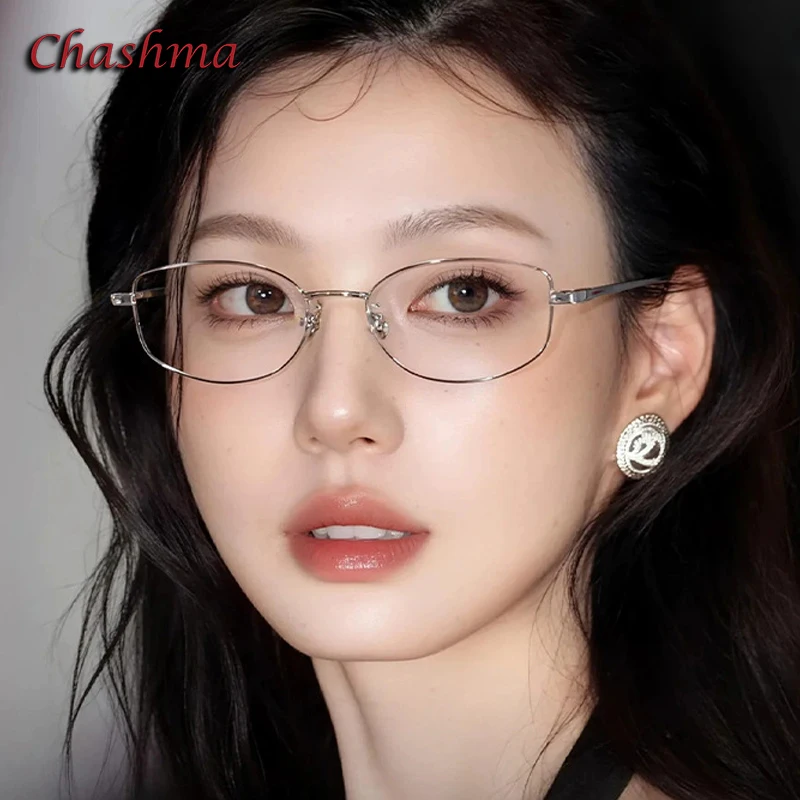 

Chashma Prescription Glasses Women Fashion Cat Eye Eyeglasses Frames Titanium Gafas for Recipe Lenses Eyewear Spectacles