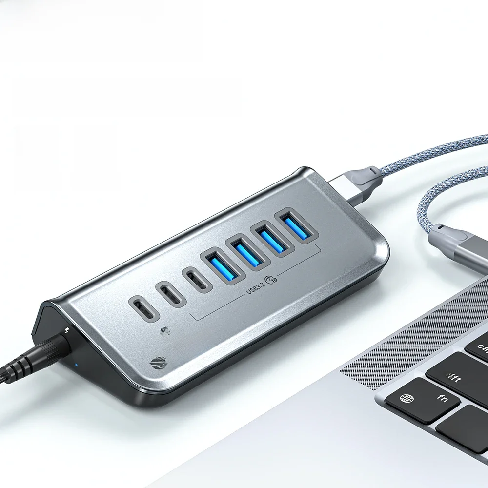Yottamaster Multiport USB 3.2 HUB USB A Type C Hub 7-gniazdowa stacja dokująca PD18W 60W USB3.0 Fast Charging HUB USB Splitter do PC — zdjęcie produktu 7