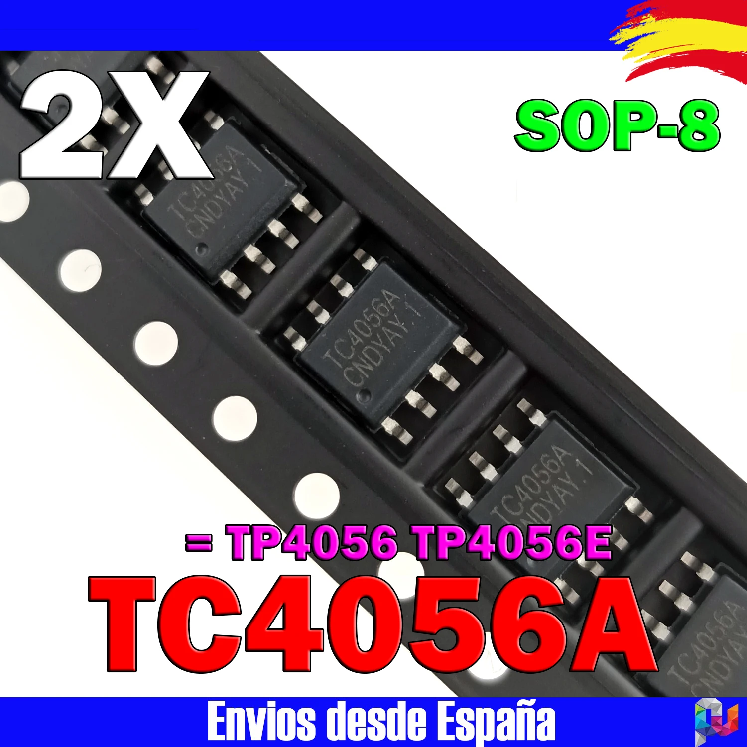 2x TC4056A 4056A = TP4056 TP4056E SOP-8