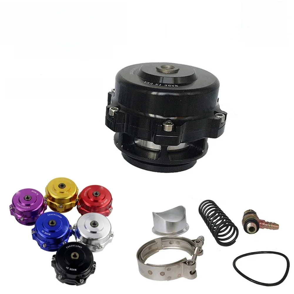 Uniwersalny zawór upustowy OYOTE 50mm BOV V-Band typu Q do spawania z kołnierzem V-Band i sprężyną, BOV 35 PSI — zdjęcie 2