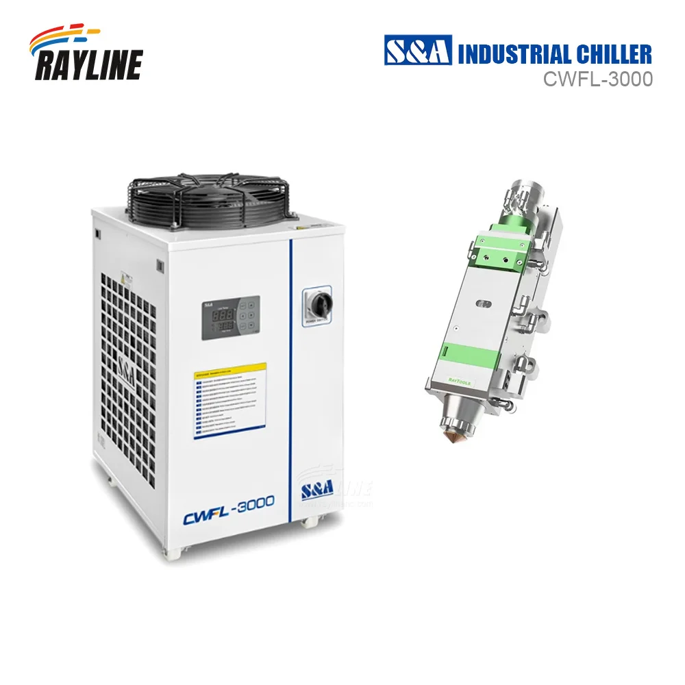 

Original S&A CWFL-3000AN CWFL-3000BN Industrial Water Chiller for CO2 Fiber Laser Engraving Cutting Machine Cooling 50/60hz