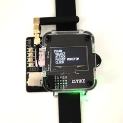 DSTIKE-reloj Deauther V4S (Deauthe & Bad USB), + Atmega32u4 es8266, batería de 1000mAh, tarjeta SD, USB, goma, Ducky, Arduino, correa de silicona