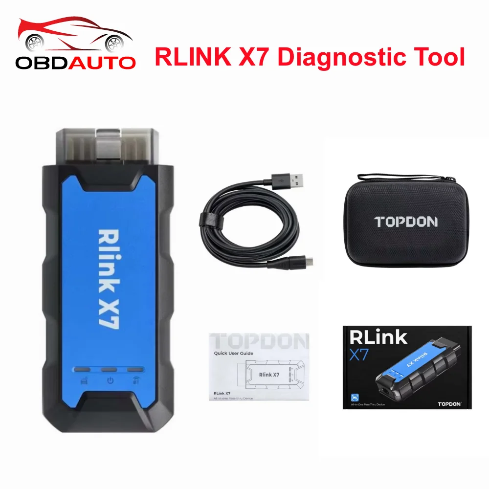 Новое поступление RLINK X7 RLink Lite Auto OBD2 диагностический инструмент Forgm/Benz/BMW/ForVag/Porsch лучше, чем поддержка VXDIAG Till 2024