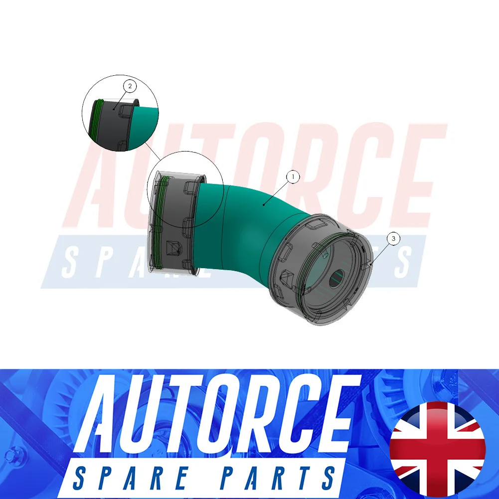 Intercooler Turbo Hose Pipe For VW Multivan Transporter 2.5 TDI (2003 - 2009) 7H0145790D, 7H0145790A - AUTORCE