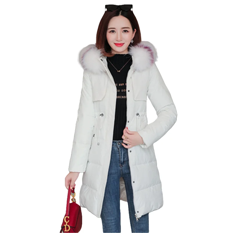 Fashionable women's winter warm hooded cotton winter jacket solid color long-sleeved jacket ladies Women's cotton coat