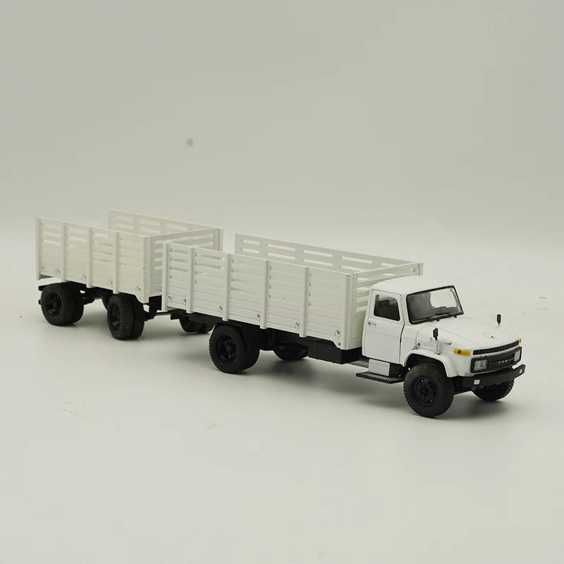 Diecast 1:50 Scale Jiefang CA141 Off-road High Rail Truck Trailer Simulation Alloy Car Model Collection Souvenir Display