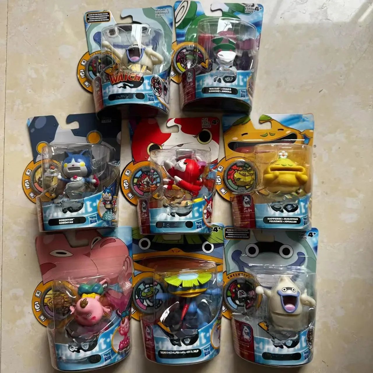Echte japanische Anime Yokai Watch Collection WAZZAT HAPPIERRE JIBANYAN ROBONYAN Actionfigur Spielzeug