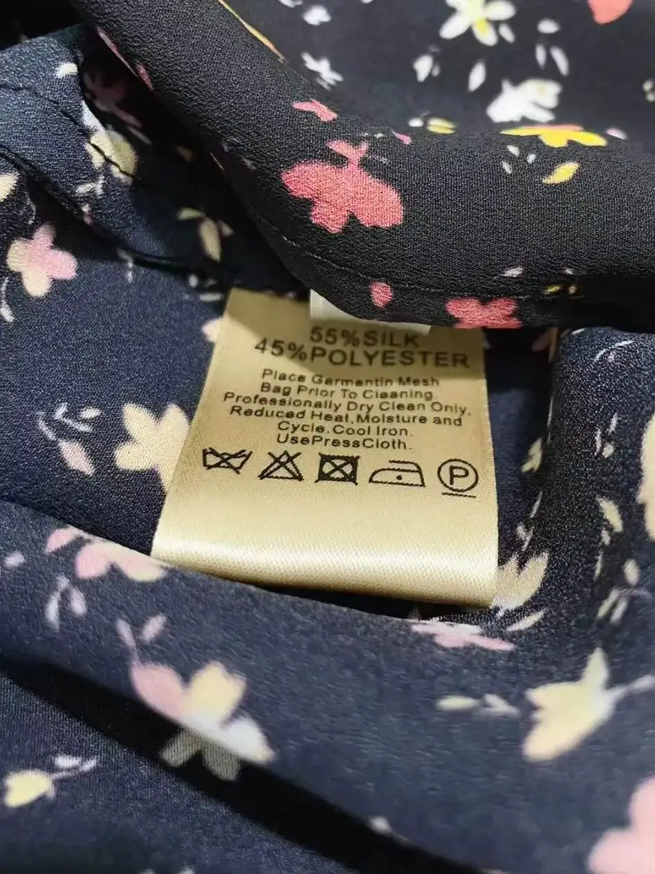 فستان خريفي نسائي خفيف الوزن على الطراز الفرنسي مزين بالزهور #6