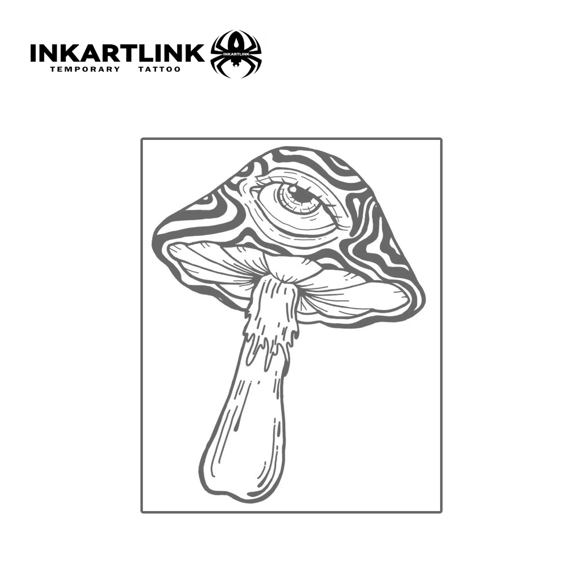 Mushroom Temporary Tattoo,Lasts To 15 Days New Technology Magic Waterproof Semi Permanent Sticker