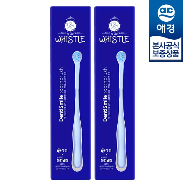 [Aekyung] Whistle Dente Smiles Pet Toothbrush 1X2