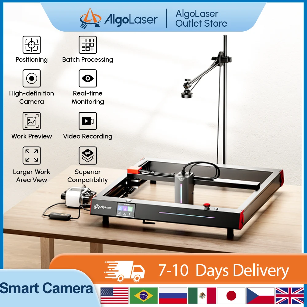 

Lightburn Camera Laser Engraver Camera Mintion Lasercam for Laser Engraver/Cutter Offline Remote Monitor Control Positioning