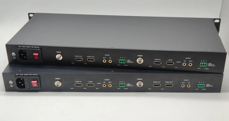 

1-канальный двунаправленный 10 км Lc 4k60HZ HDMI видео с петлей-передатчик-приемником Оптоволоконный преобразователь-удлинитель приемопередатчика