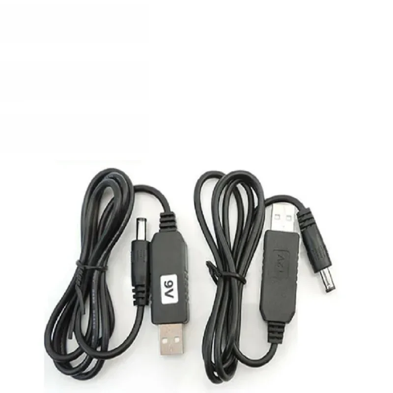 USB Power Boost Line USB Cable 5.5x2.1mm Plug DC 5V to DC 9V 12V Step UP Module USB Converter Adapter Cable