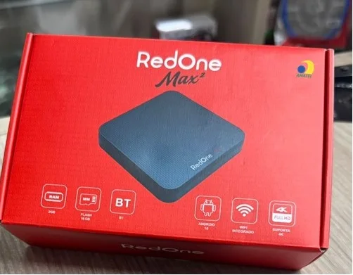جهاز استقبال Red One Max2 Ultra HD سعة 8 جيجابايت وذاكرة وصول عشوائي 2 جيجابايت وواي فاي IPTV