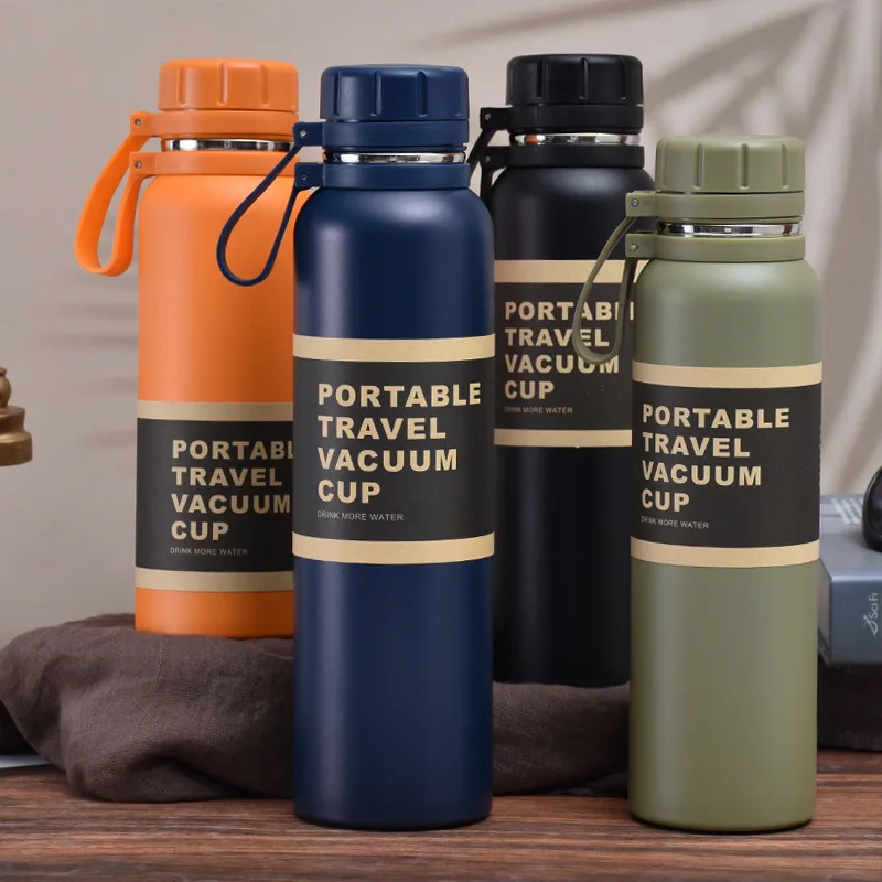 Insulated Large Capacity Thermal Bottle Sport Vacuum Flasks Portable Stainless Steel Tumbler Water Bottle Coffee Mug Water Cups