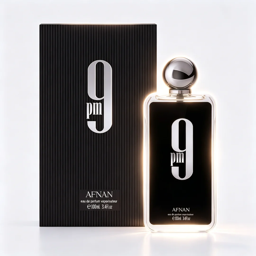 Afnan 9PM EDP 100ml - Perfume Masculino Doce Gourmand Baunilha Canela Maçã, Fixação Duradoura