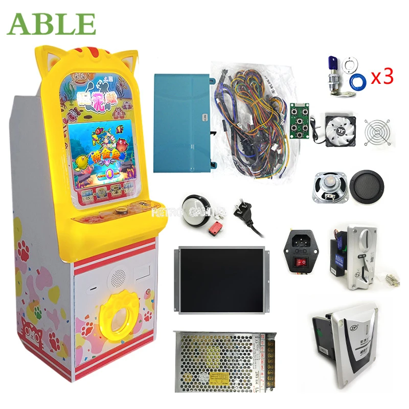 

Coin Operated Arcade Kids 6 in 1 Little Bobby Xiao Bobi Machine Cow Boy Game Mother Board Arcade Game Children Game Machine Kit