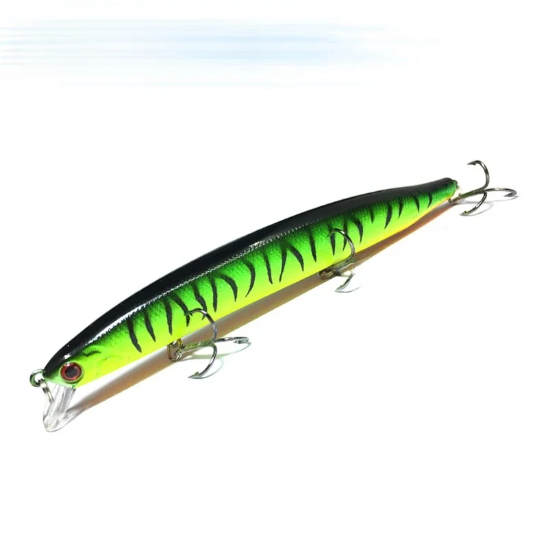 1 sztuk 13.5cm 19g pływające Minnow Fishing Lure 3D oczy wobblers dla pike fishing Crankbait sztuczne japonia twarde przynęty Swimbait — zdjęcie 2