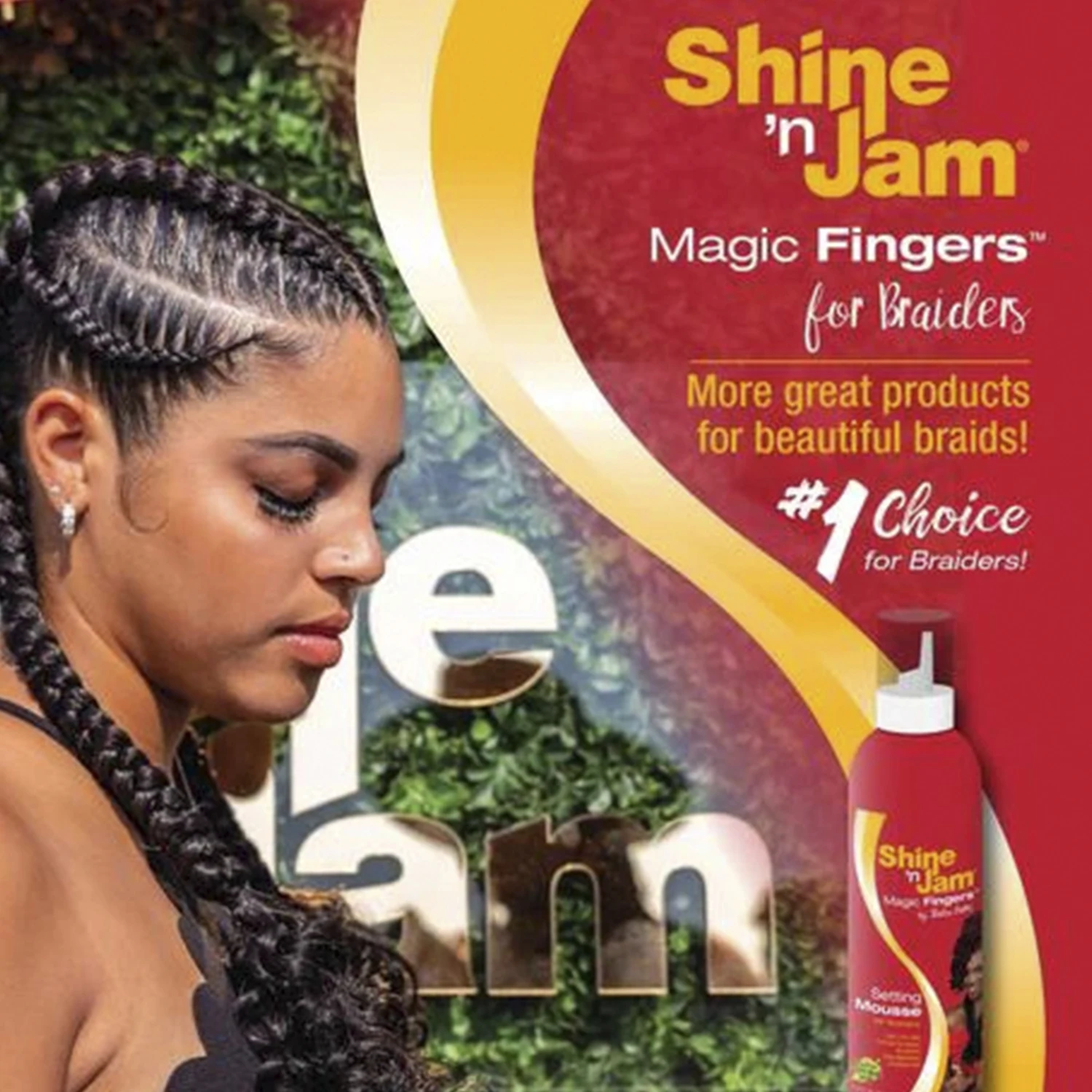 تألق أصابع مربى سحرية إعداد موس للضفائر ، مجموعات سلاث ، يضيف لمعانًا ، تركيبة خفيفة الوزن ، 12 أونصة