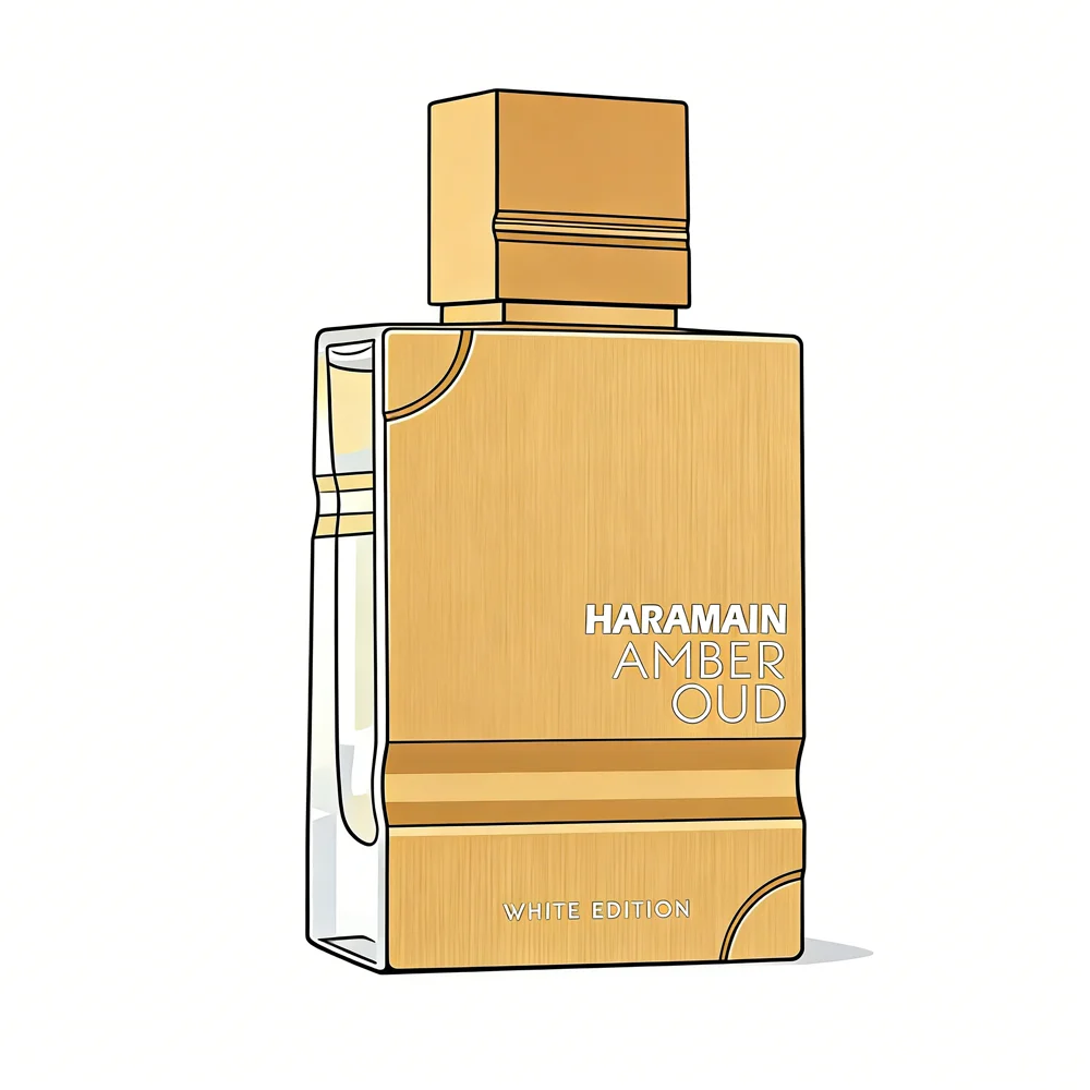 

Парфюмерная вода Haramain Amber Oud White Edition, 60 мл, роскошный изысканный бергамот, жасмин, ваниль, аромат унисекс