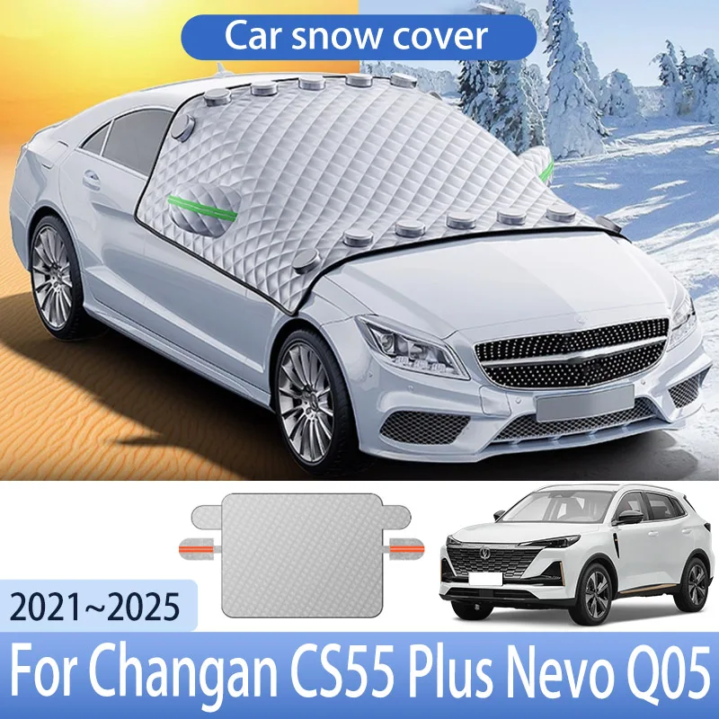 

Car Snow Cover For Changan CS55 Plus Nevo Q05 2021~2025 2022 Front Windshield Shield Protector Snow Ice Cover Auto Accessories